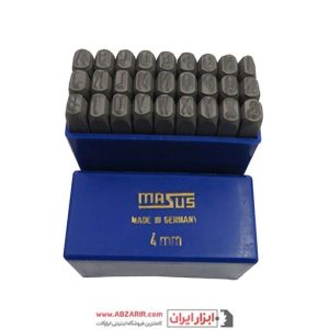 مجموعه 27 عددی سنبه حروف 4 میلیمتر ماسوس