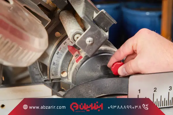 تنظیم زاویه اره فارسی بر برای برش اریب