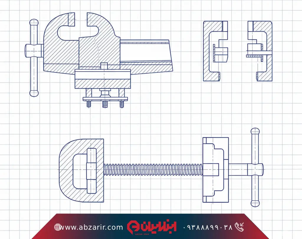 ساختار گیره رومیزی و اجزای آن