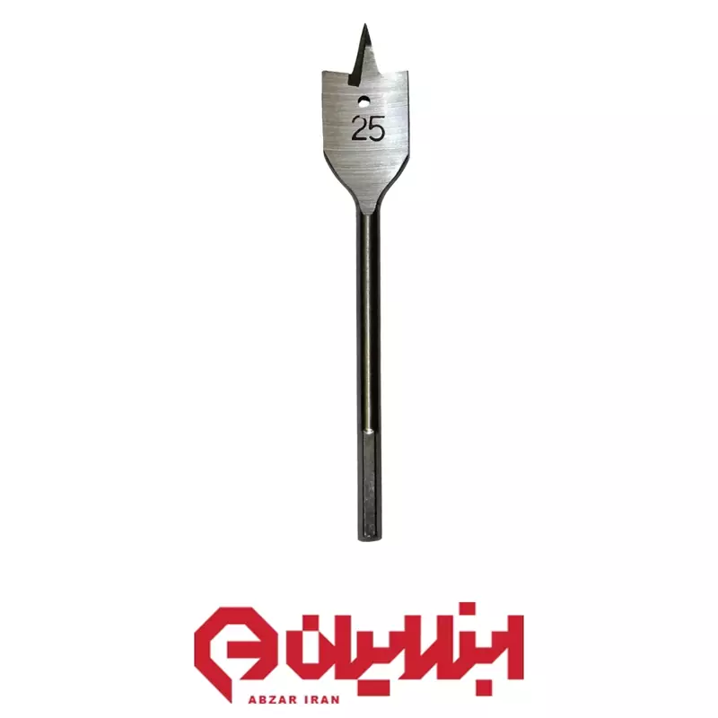مته برگی سایز ۲۵ میلیمتر ارتفاع ۱۶۰ میلیمتر بوش