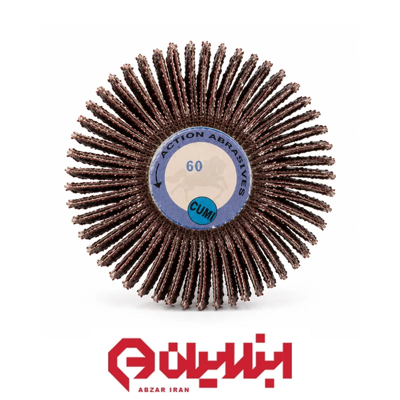سنباده چتری قطر ۸۰ میلی متر – پهنای ۴۰ میلی متر – مش ۶۰ – شافت ۶