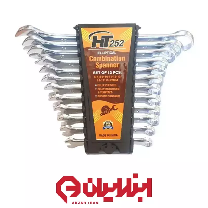 آچار ۱۲ عددی یک سر رینگ پلکانی HT-252