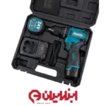 دریل شارژی ۱۳ میلیمتر سه نظام فلزی براشلس ۲۴ ولت طرح ماکیتا