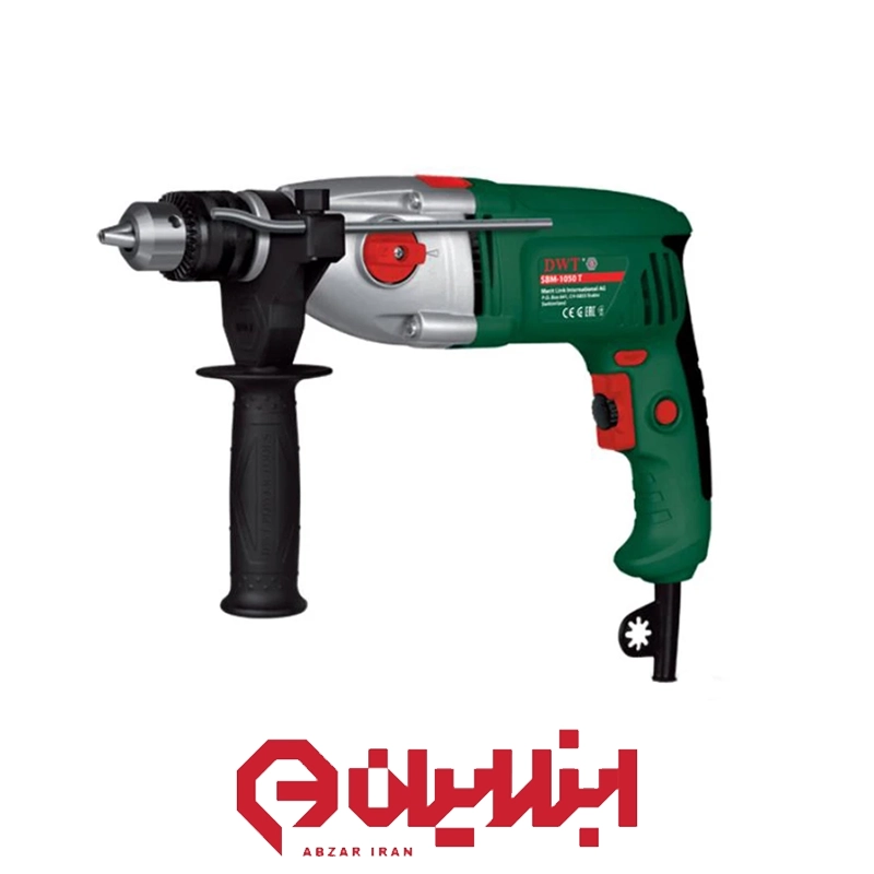 دریل 13 میلیمتری گیربکسی دو سرعته مدل DWT SMB-1050T