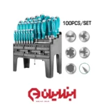 مجموعه پیچگوشتی و بیت ۱۰۰ عددی توتال مدل THT2506100