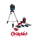 تراز لیزری ۳۶۰ درجه 3D نور قرمز همراه با پایه و لوازم آروا مدل ۴۶۸۸ - تصویر 3